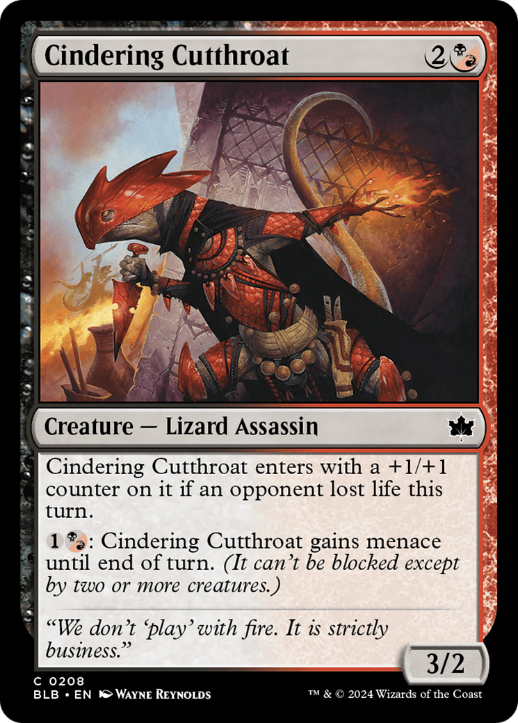 Cindering Cutthroat [Bloomburrow] [Foil]
