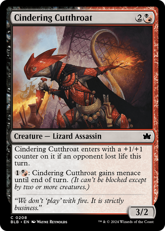 Cindering Cutthroat [Bloomburrow] [Foil]