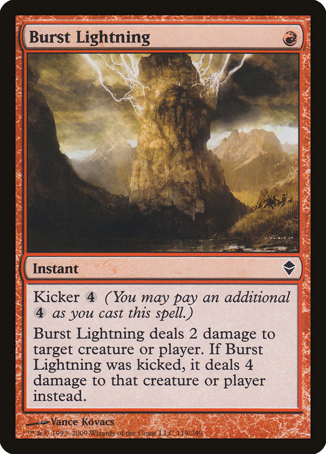 Burst Lightning [Zendikar] [Foil]