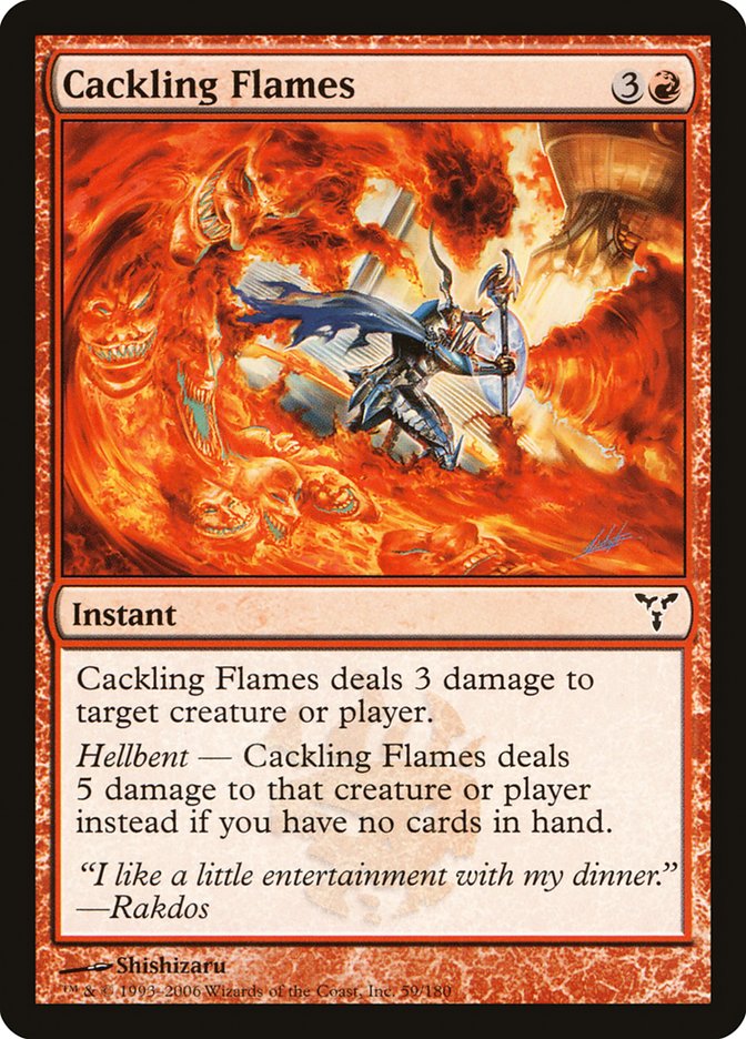 Cackling Flames [Dissension] [Foil]