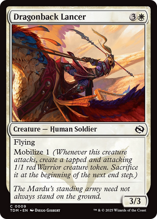 Dragonback Lancer [Tarkir: Dragonstorm] [Foil]