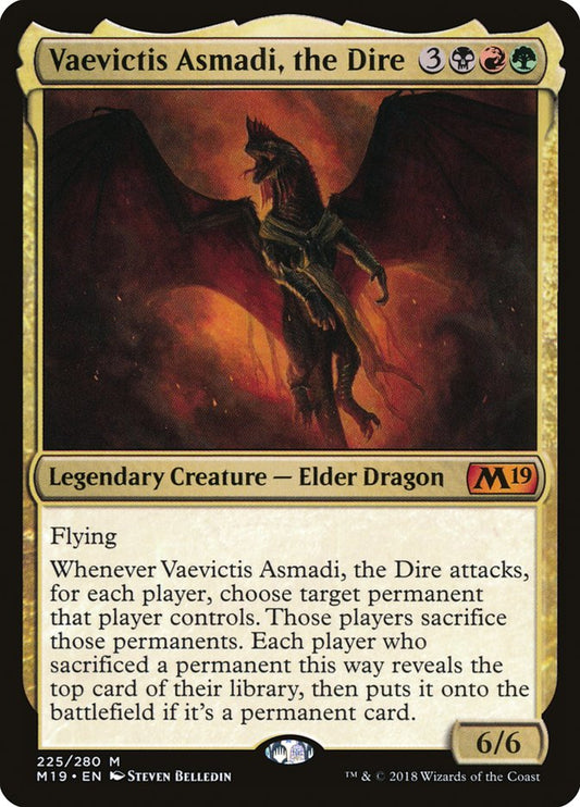 Vaevictis Asmadi, the Dire [Core Set 2019] [Foil]