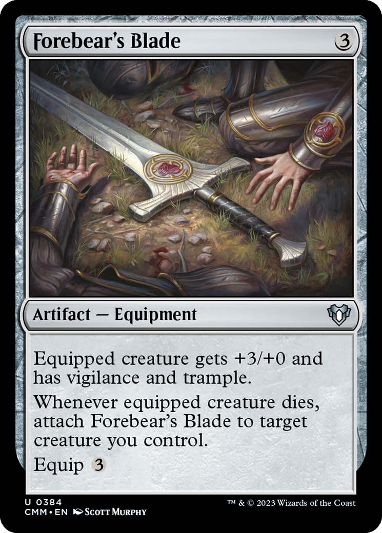 Forebear's Blade [Commander Masters] [Foil]