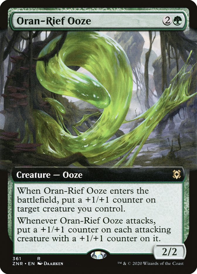 Oran-Rief Ooze (Extended Art) [Zendikar Rising] [Foil]