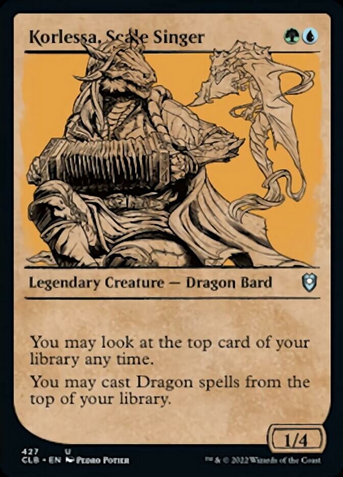 Korlessa, Scale Singer (Showcase) [Commander Legends: Battle for Baldur's Gate] [Foil]