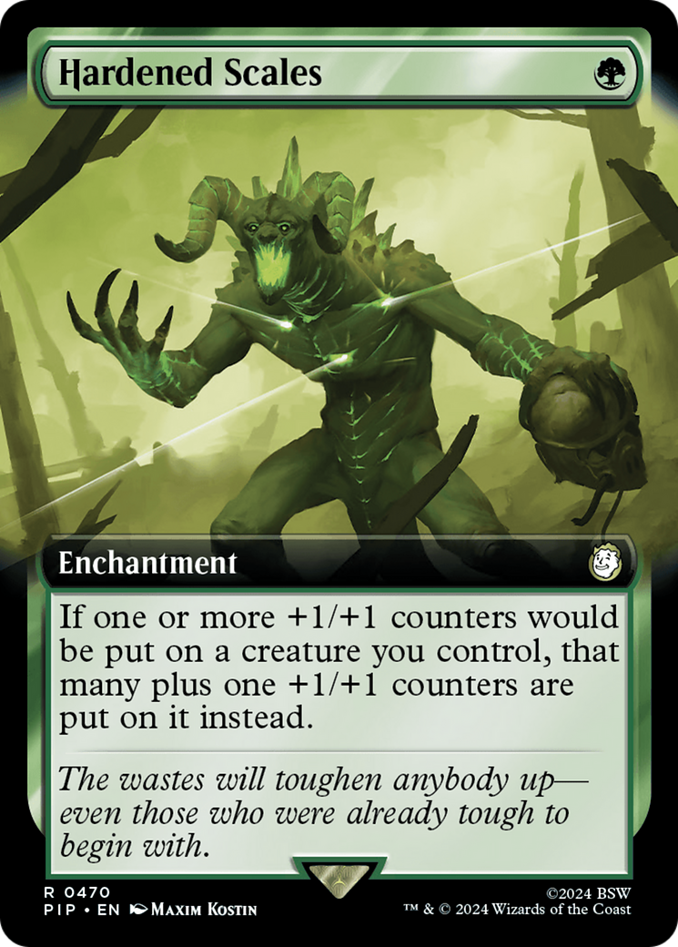 Hardened Scales (Extended Art) [Fallout] [Foil]