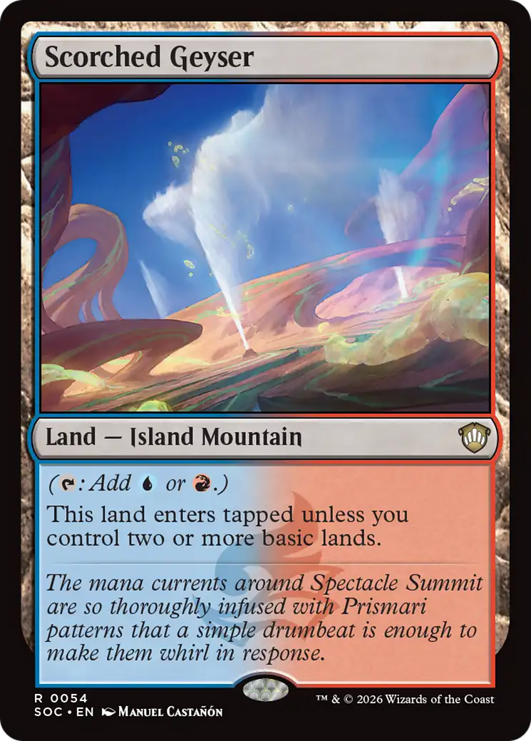 Scorched Geyser [Secrets of Strixhaven Commander] [Foil]