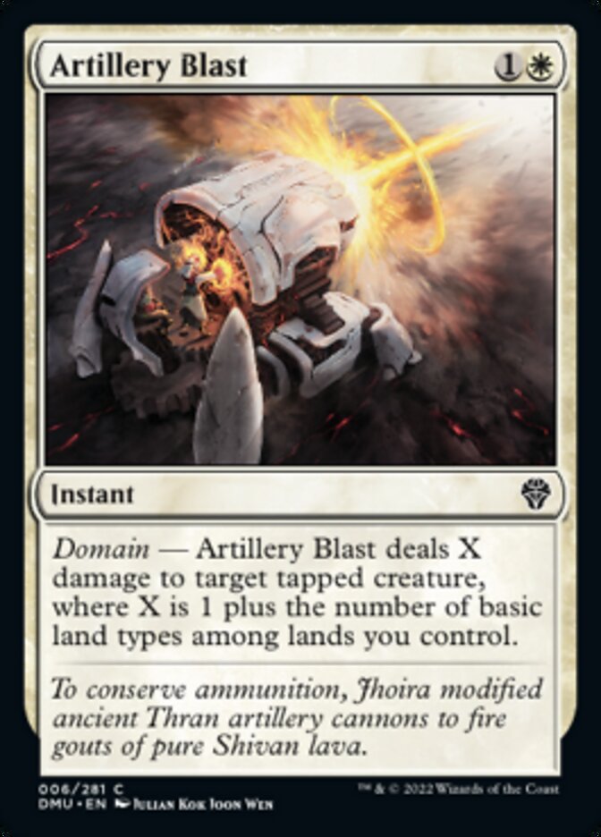 Artillery Blast [Dominaria United] [Foil]
