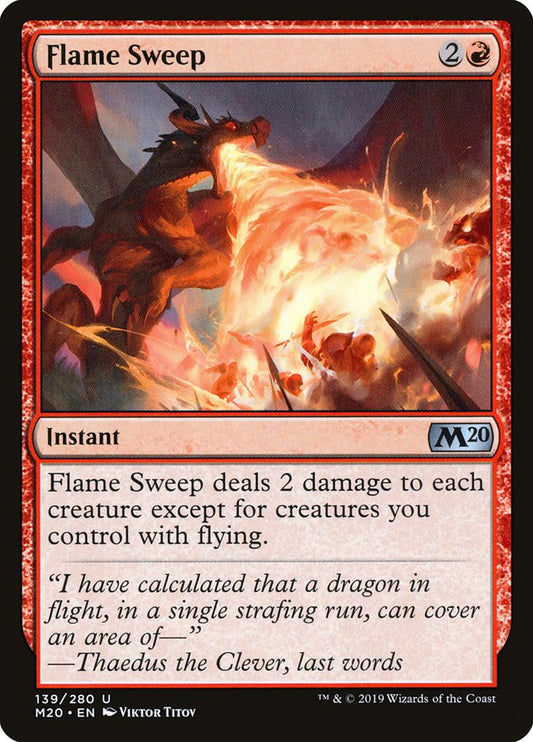 Flame Sweep [Core Set 2020] [Foil]