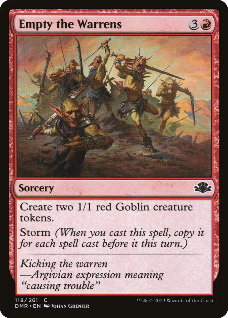 Empty the Warrens [Dominaria Remastered] [Foil]