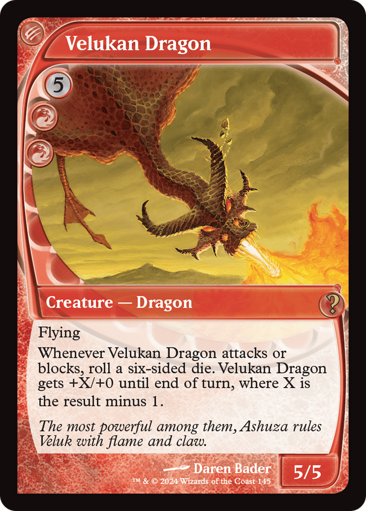 Velukan Dragon (Future Sight) [Mystery Booster 2] [Foil]