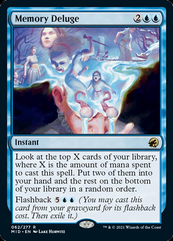 Memory Deluge [Innistrad: Midnight Hunt] [Foil]