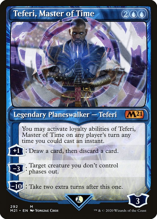 Teferi, Master of Time (Showcase) (292) [Core Set 2021] [Foil]