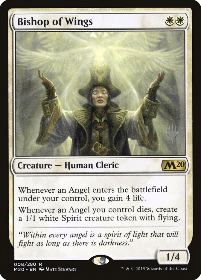 Bishop of Wings (Promo Pack) [Core Set 2020 Promos] [Foil]