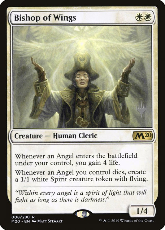 Bishop of Wings (Promo Pack) [Core Set 2020 Promos] [Foil]