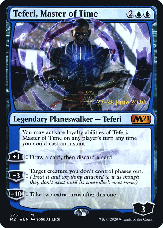 Teferi, Master of Time (276) [Core Set 2021 Prerelease Promos] [Foil]