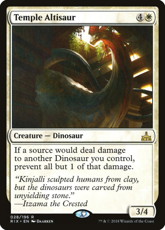 Temple Altisaur [Rivals of Ixalan] [Foil]