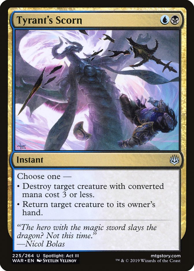 Tyrant's Scorn [War of the Spark] [Foil]