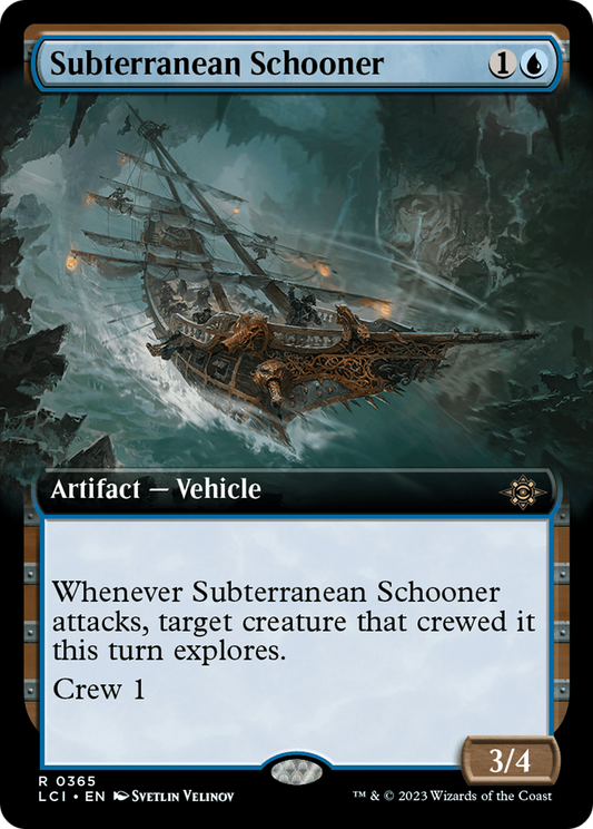 Subterranean Schooner (Extended Art) [The Lost Caverns of Ixalan] [Foil]