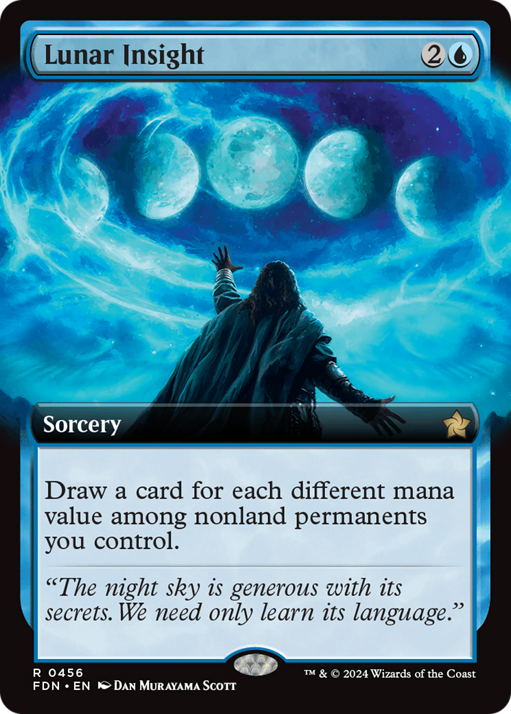 Lunar Insight (Extended Art) [Foundations] [Foil]