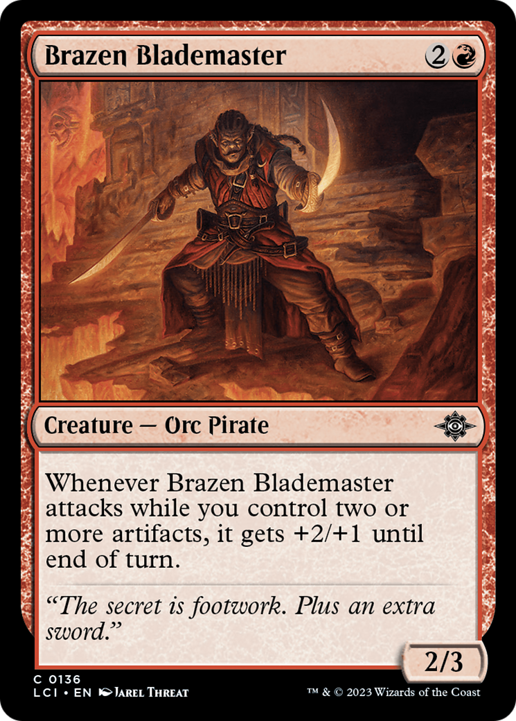 Brazen Blademaster [The Lost Caverns of Ixalan] [Foil]