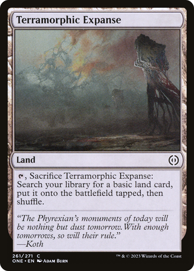 Terramorphic Expanse [Phyrexia: All Will Be One] [Foil]