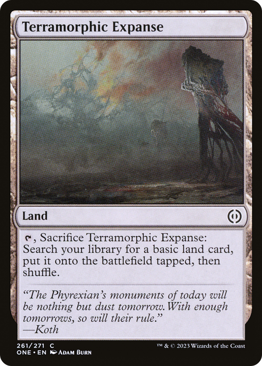 Terramorphic Expanse [Phyrexia: All Will Be One] [Foil]
