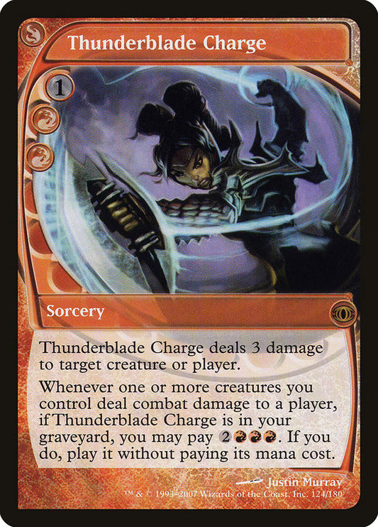 Thunderblade Charge [Future Sight] [Foil]