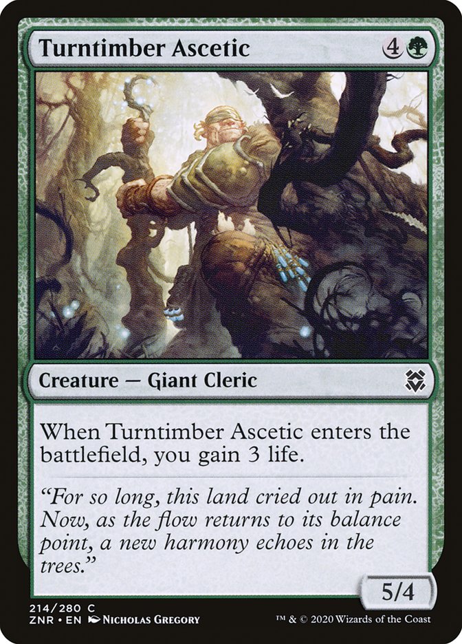 Turntimber Ascetic [Zendikar Rising] [Foil]