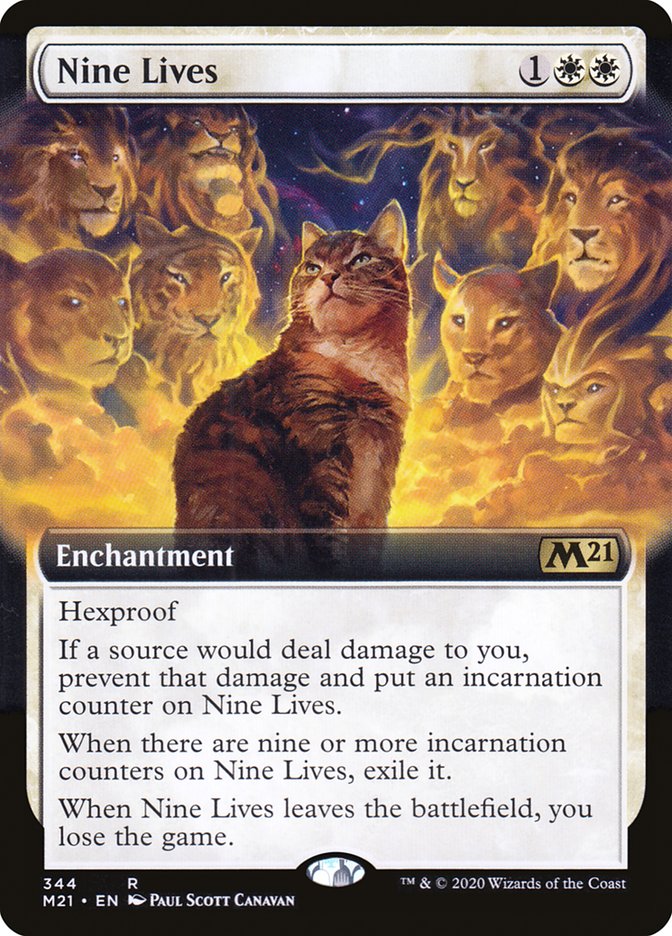 Nine Lives (Extended Art) [Core Set 2021] [Foil]