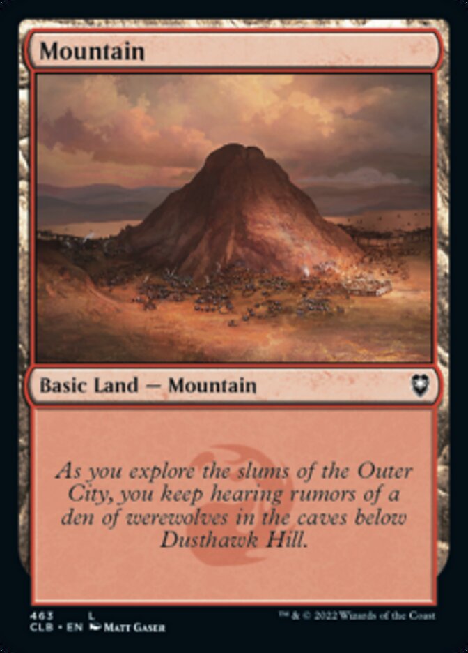Mountain (463) [Commander Legends: Battle for Baldur's Gate] [Foil]