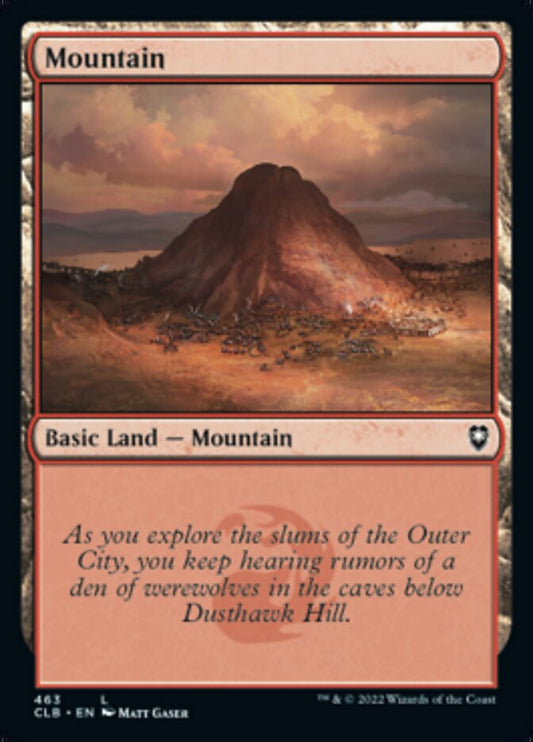 Mountain (463) [Commander Legends: Battle for Baldur's Gate] [Foil]