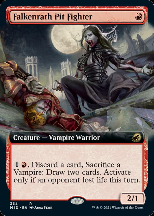 Falkenrath Pit Fighter (Extended Art) [Innistrad: Midnight Hunt] [Foil]