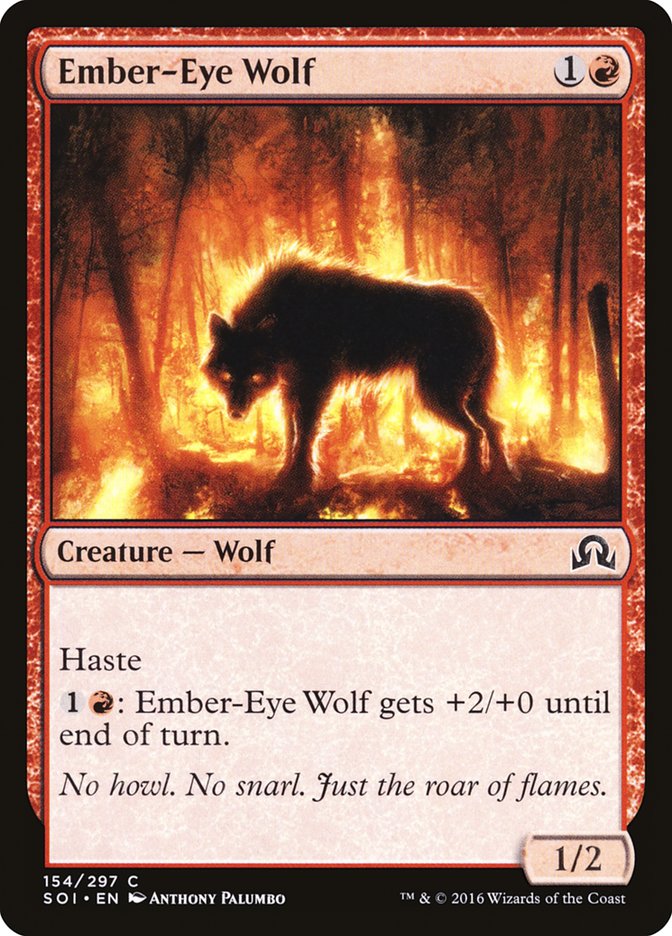 Ember-Eye Wolf [Shadows over Innistrad] [Foil]
