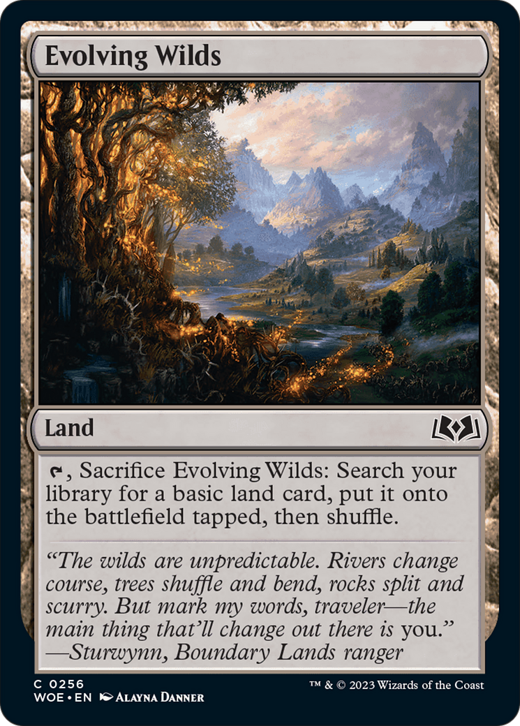 Evolving Wilds [Wilds of Eldraine] [Foil]