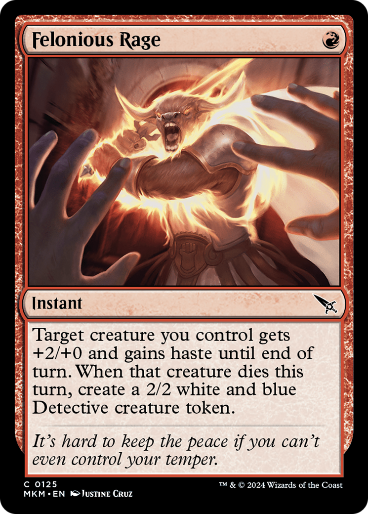 Felonious Rage [Murders at Karlov Manor] [Foil]