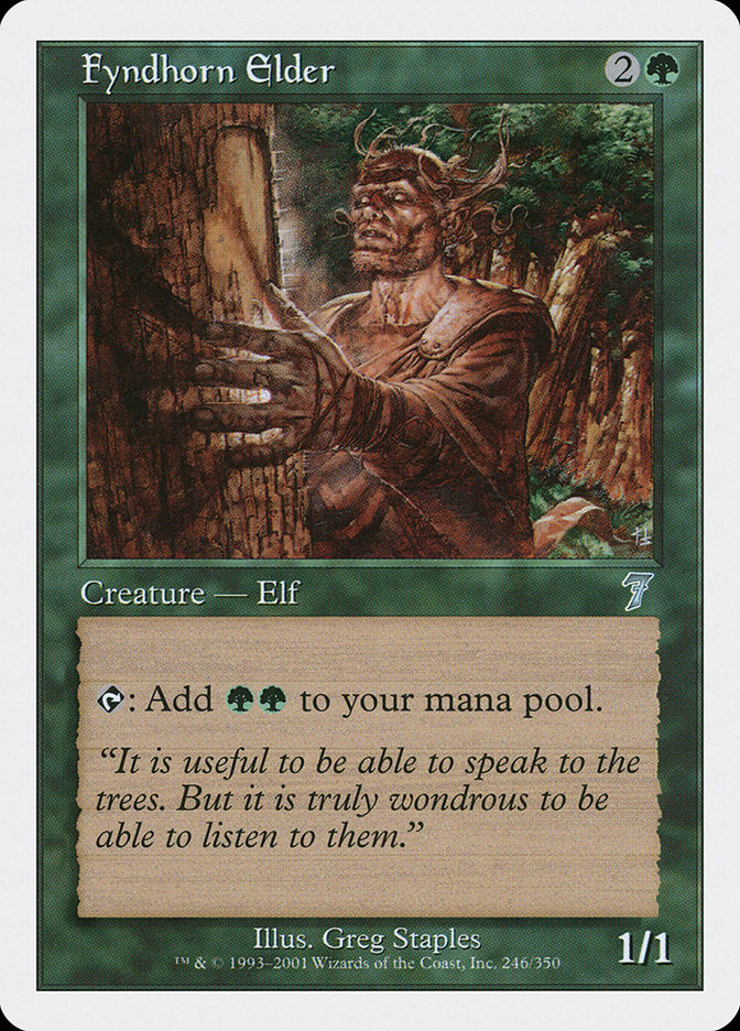 Fyndhorn Elder [Seventh Edition] [Foil]