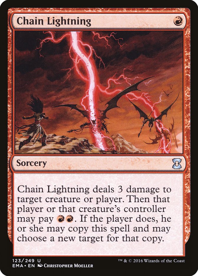 Chain Lightning [Eternal Masters] [Foil]