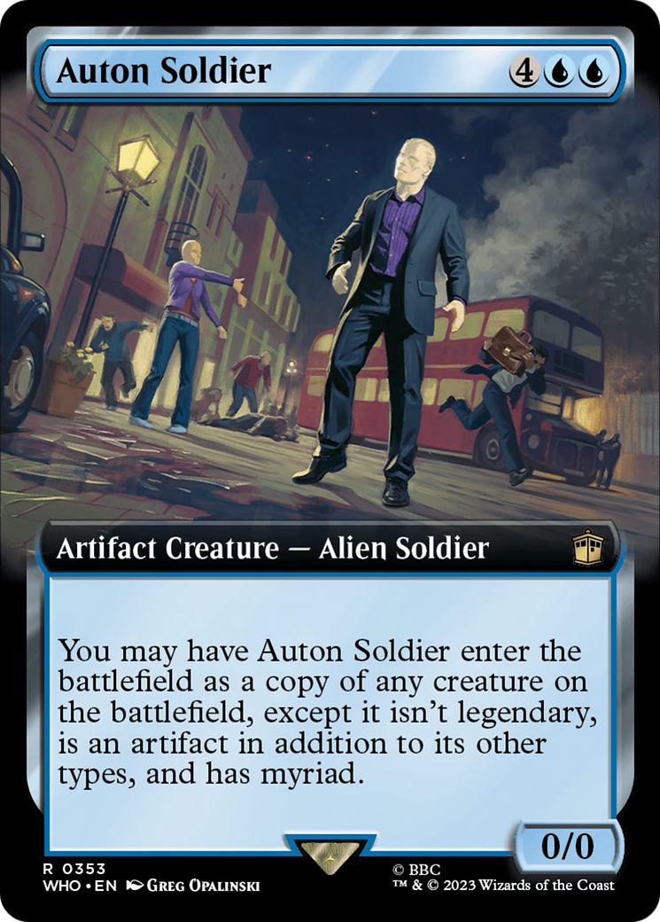 Auton Soldier (Extended Art) [Doctor Who] [Foil]