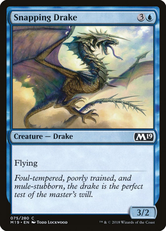 Snapping Drake [Core Set 2019] [Foil]