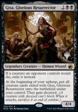 Gisa, Glorious Resurrector (Promo Pack) [Innistrad: Midnight Hunt Promos] [Foil]