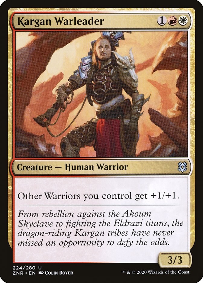 Kargan Warleader [Zendikar Rising] [Foil]