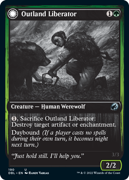 Outland Liberator // Frenzied Trapbreaker [Innistrad: Double Feature] [Foil]