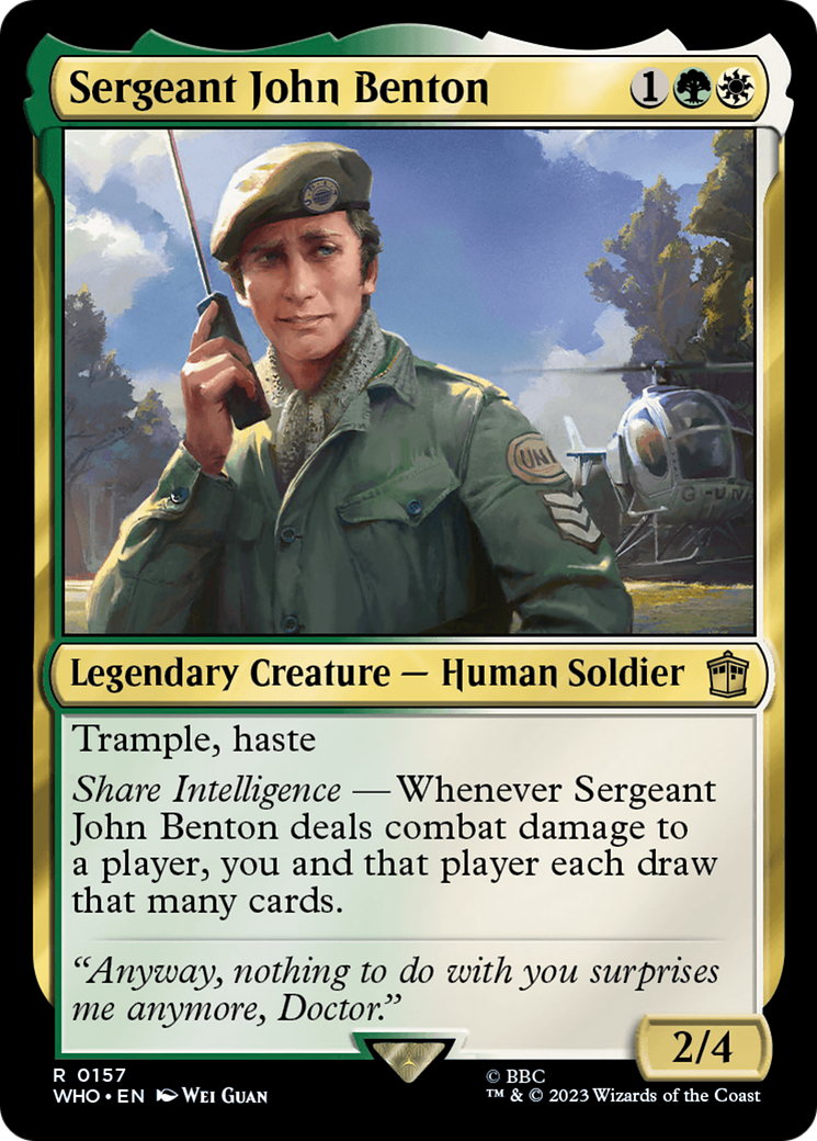 Sergeant John Benton [Doctor Who] [Foil]