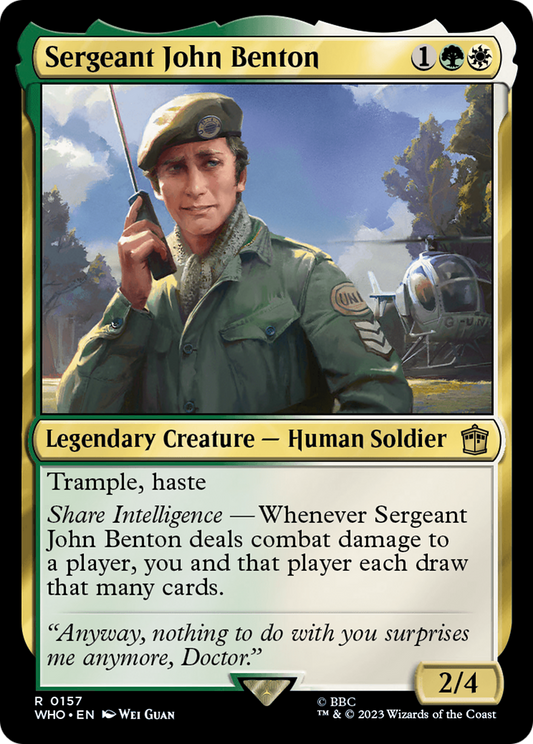 Sergeant John Benton [Doctor Who] [Foil]