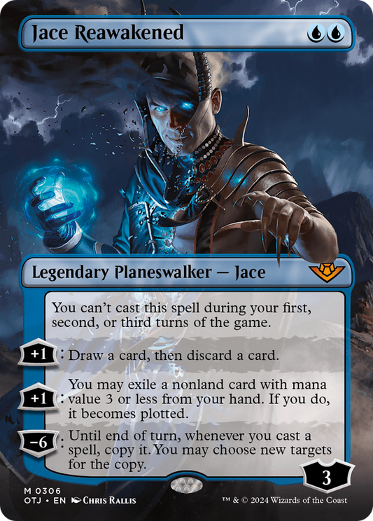 Jace Reawakened (Borderless) [Outlaws of Thunder Junction] [Foil]