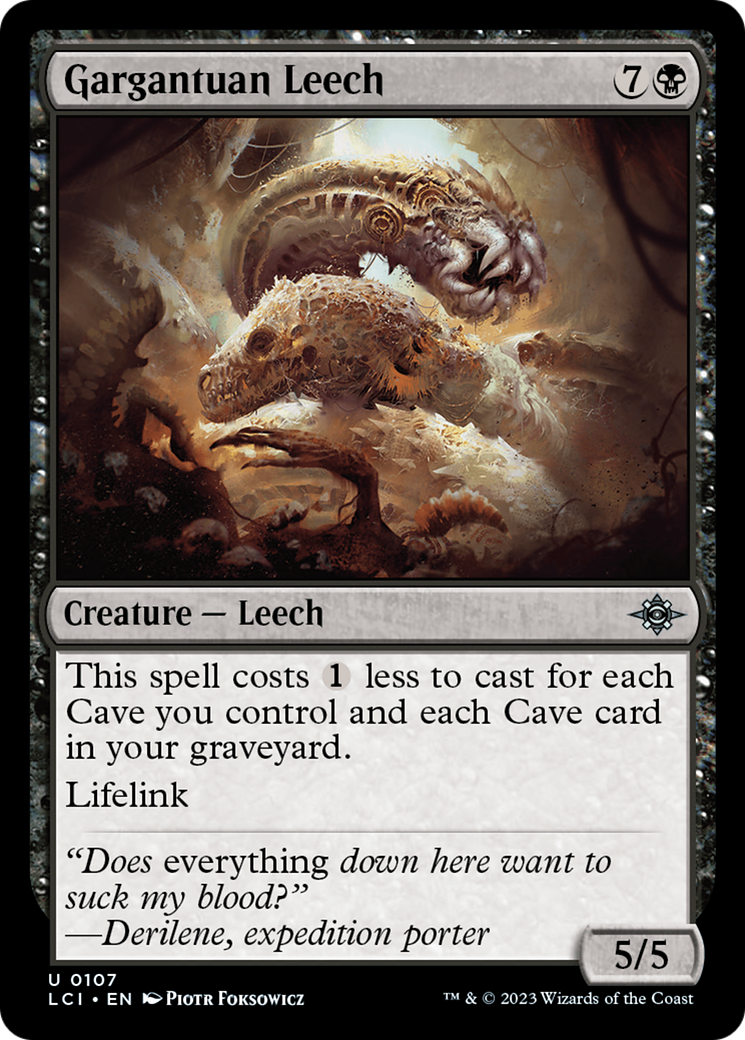 Gargantuan Leech [The Lost Caverns of Ixalan] [Foil]