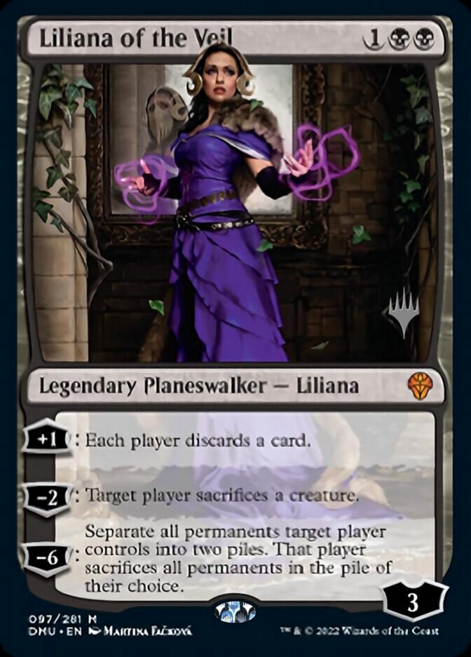 Liliana of the Veil (Promo Pack) [Dominaria United Promos] [Foil]