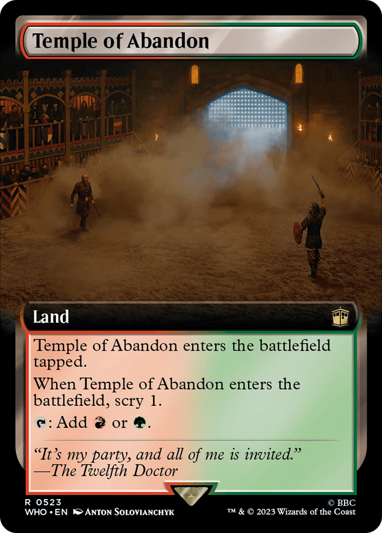 Temple of Abandon (Extended Art) [Doctor Who] [Foil]