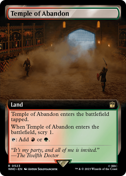 Temple of Abandon (Extended Art) [Doctor Who] [Foil]
